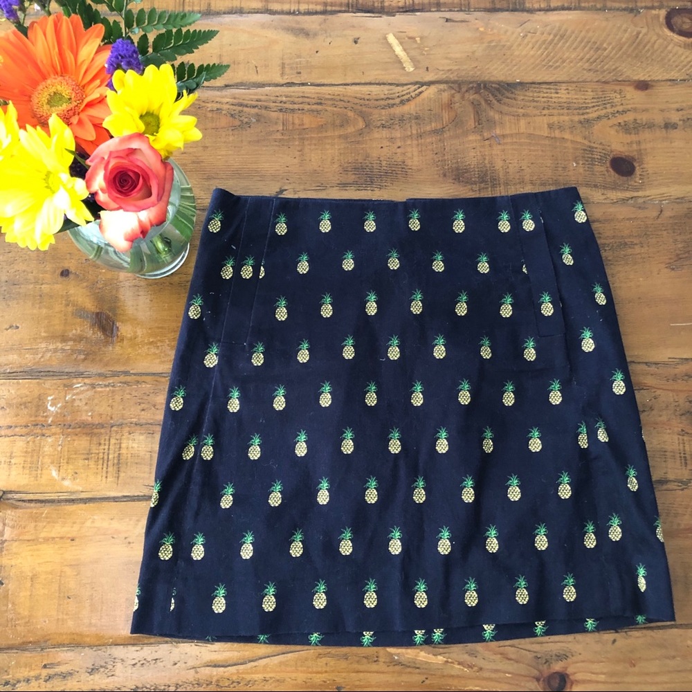 J. Crew Pineapple Pencil Skirt